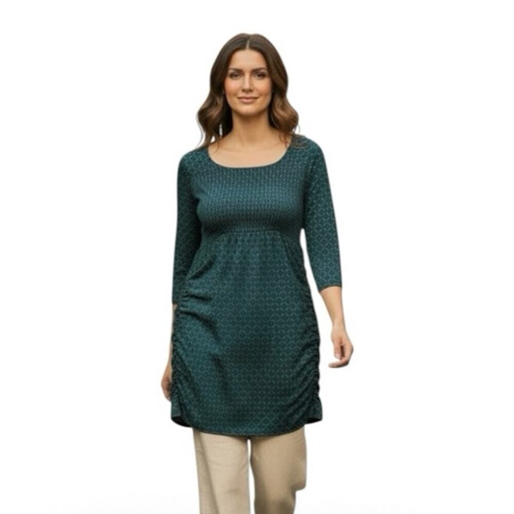 Banana Republic Blue Green Teal Mid Sleeve Blouse - S